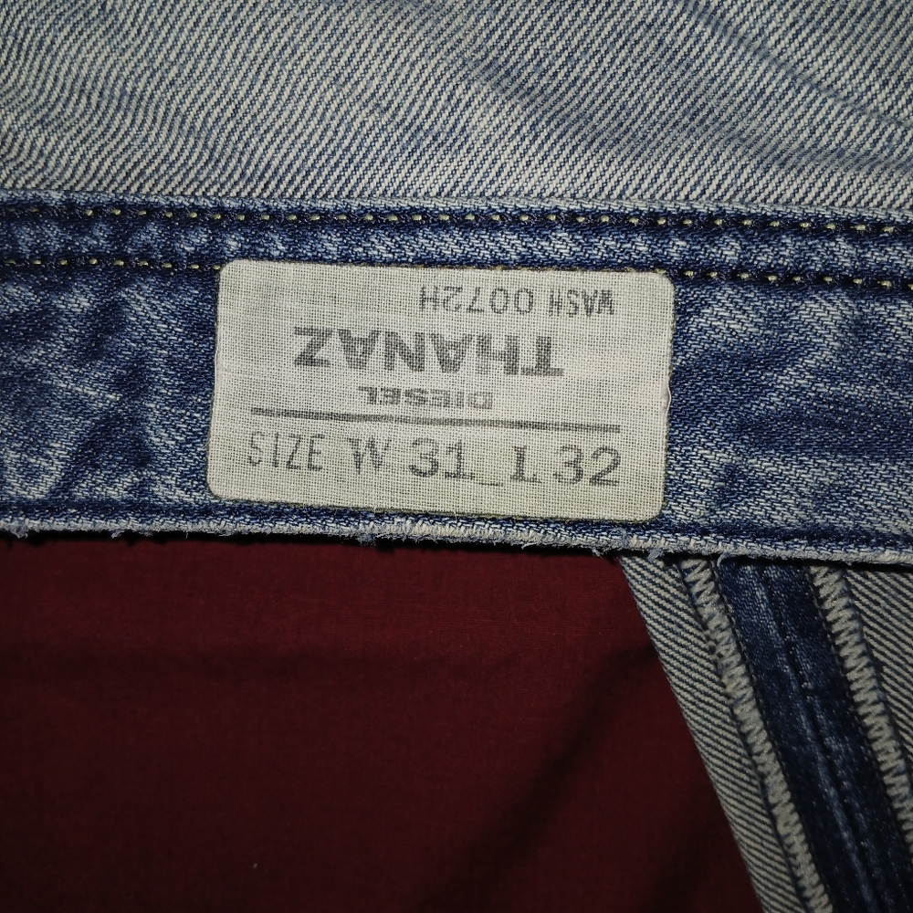 Diesel Light Blue Relaxed Men's Jeans 31 Waist - Picture 6 of 14